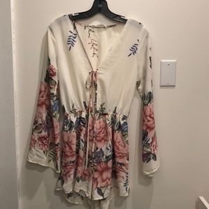 AUDREY 3+1 floral romper